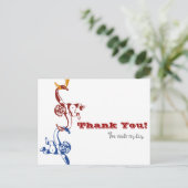 Monkey Barrel Bedankt Briefkaart (Staand voorkant)