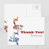 Monkey Barrel Bedankt Briefkaart (Voorkant / Achterkant)