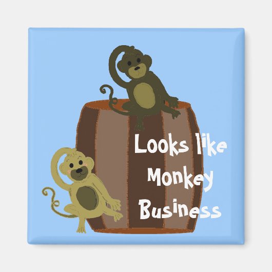 Monkey Barrel Business Magneet (Voorkant)
