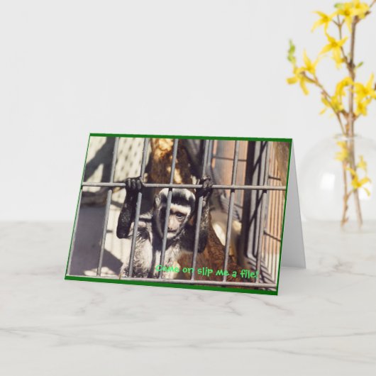 Monkey Bars Wenskaart Kaart (Gele Bloem)