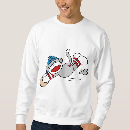 Monkey Baseball duikt in Base Tshirts en Gifts (Voorkant)