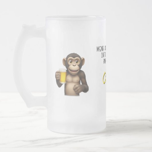 Monkey Beer Frosted Mok (Links)