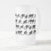 Monkey Beer Glass Matglas Bierpul (Voorkant rechts)