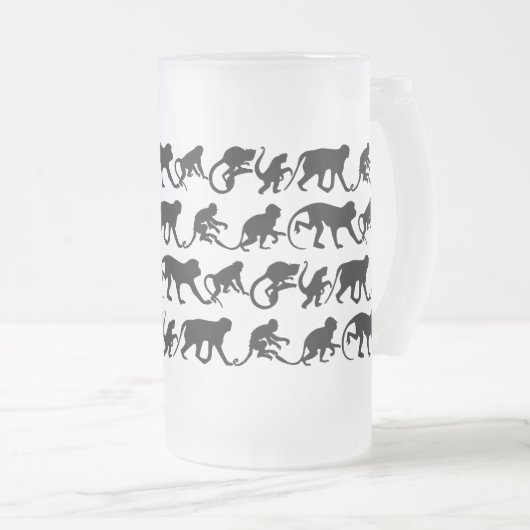 Monkey Beer Glass Matglas Bierpul (Voorkant rechts)