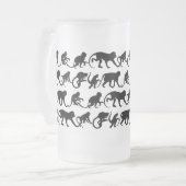 Monkey Beer Glass Matglas Bierpul (Voorkant links)