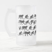 Monkey Beer Glass Matglas Bierpul (Links)
