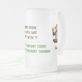 Monkey Beer Stein Matglas Bierpul (Voorkant rechts)