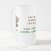 Monkey Beer Stein Matglas Bierpul (Voorkant links)