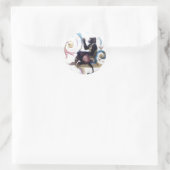 Monkey Bgloebels Ronde Sticker (Tas)