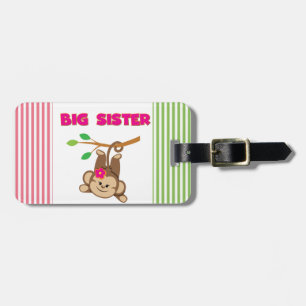 Monkey Big Sister Bagagelabel