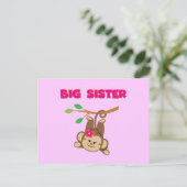 Monkey Big Sister Briefkaart (Staand voorkant)
