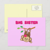 Monkey Big Sister Briefkaart (Voorkant / Achterkant)