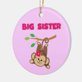 Monkey Big Sister Keramisch Ornament (Links)