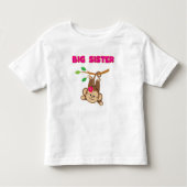 Monkey Big Sister Kinder Shirts (Voorkant)