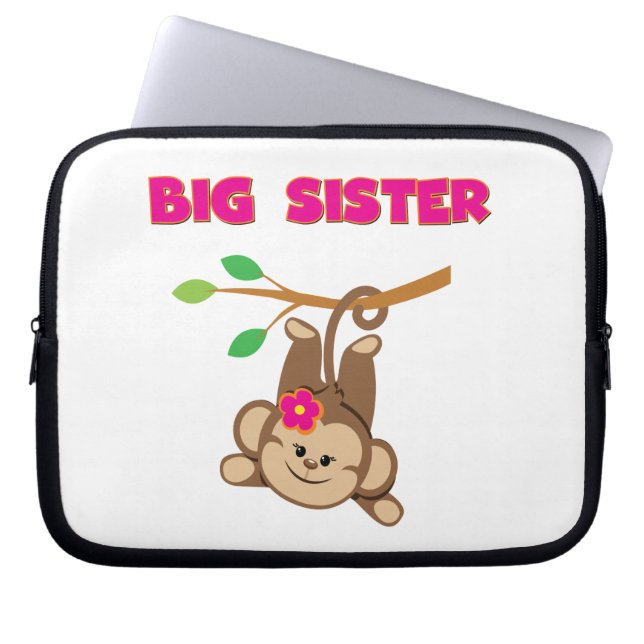 Monkey Big Sister Laptop Sleeve (Voorkant)