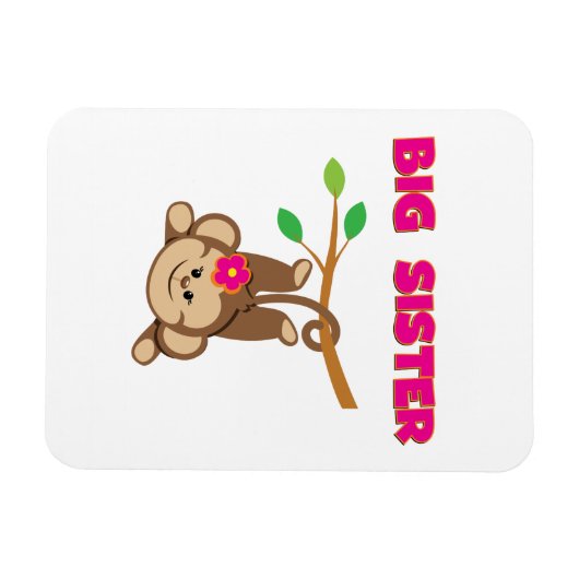 Monkey Big Sister Magneet (Horizontaal)