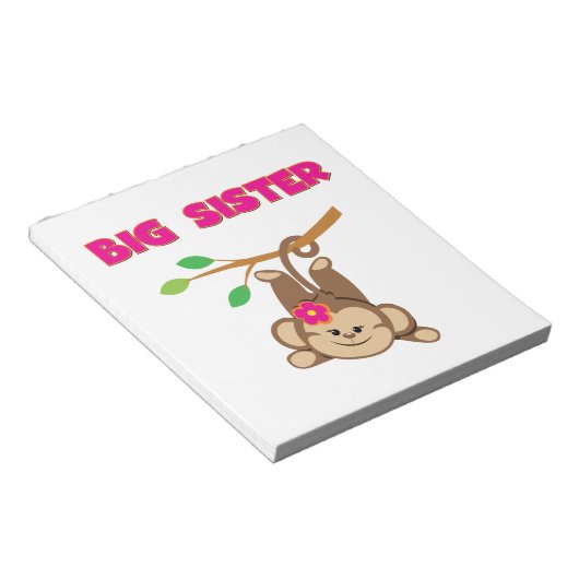 Monkey Big Sister Notitieblok (Schuin)