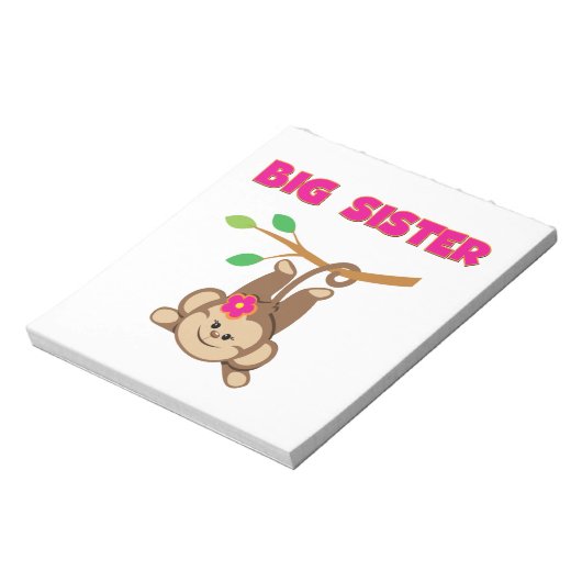 Monkey Big Sister Notitieblok (Linkerzijde)