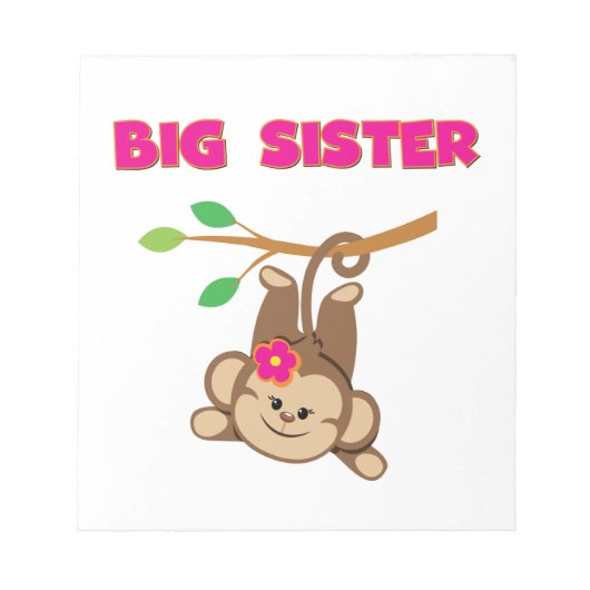 Monkey Big Sister Notitieblok (Voorkant)
