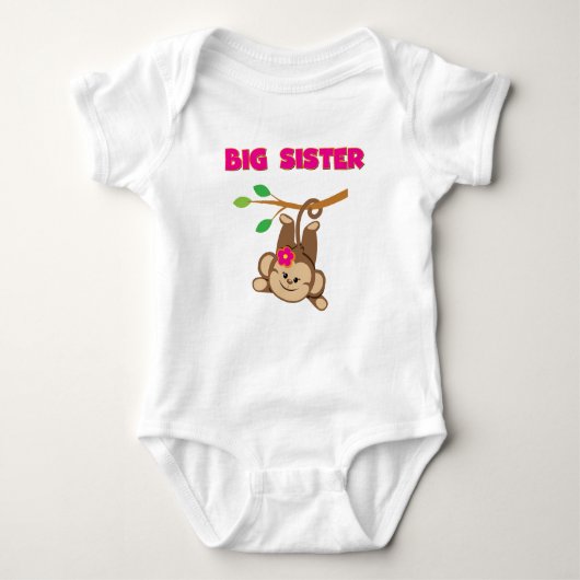 Monkey Big Sister Romper (Voorkant)