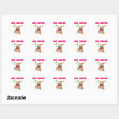 Monkey Big Sister Ronde Sticker (Vel)