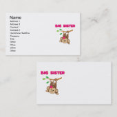 Monkey Big Sister Visitekaartje (Voorkant / Achterkant)