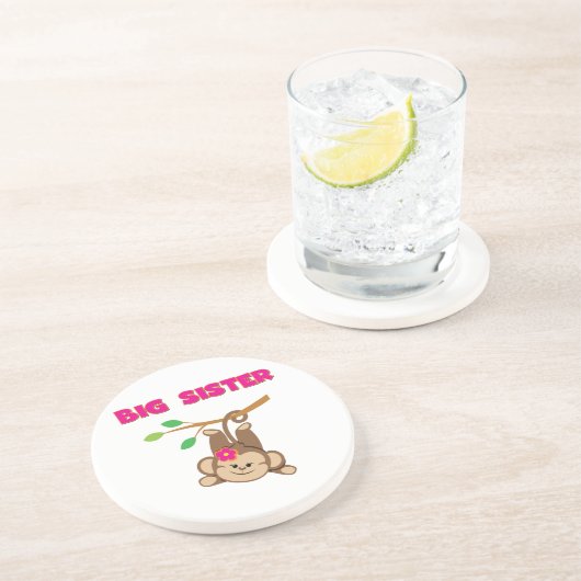 Monkey Big Sister Zandsteen Onderzetter (Zijkant)