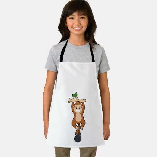 Monkey bij Sterke training met Dumbbell Schort (Insitu)