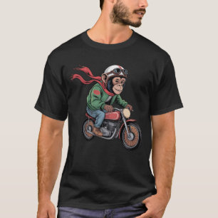 Monkey Bike Cartoon Life is een echte Monkey Bikin T-shirt