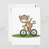 Monkey Biker Briefkaart (Voorkant / Achterkant)