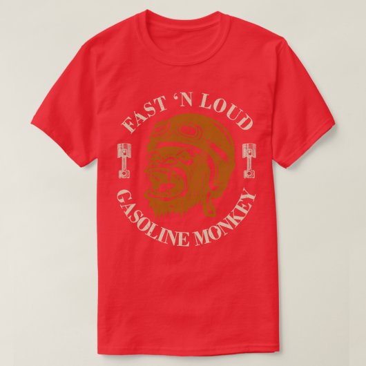 Monkey Biker T-shirt (Design voorkant)