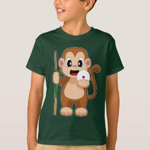 Monkey biljartwachtrij t-shirt