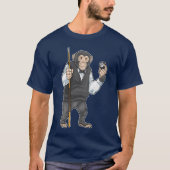 Monkey Billiards Cue Sports T-shirt (Voorkant)