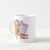Monkey Bingo Koningin Beker Koffiemok (Voorkant links)