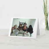 Monkey Birthday Cake Kaart (Voorkant)