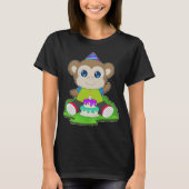 Monkey Birthday Cake T-shirt (Voorkant)