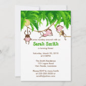 Monkey Birthday Kaart (Voorkant)