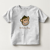 Monkey Birthday Kinder Shirts (Voorkant)