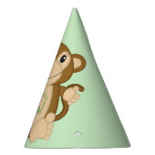 Monkey Birthday Party Green Feesthoedjes (Rechts)