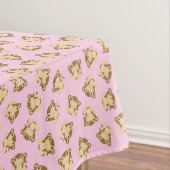 Monkey Birthday Party Pink Tafelkleed (Voorbeeld)