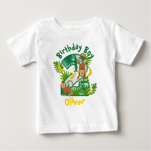 Monkey Birthday Shirt Tweede aap Birthday Boy