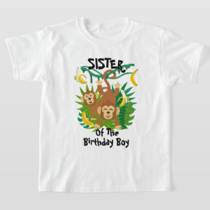 Monkey Birthday Shirt zuster Monkey Birthday