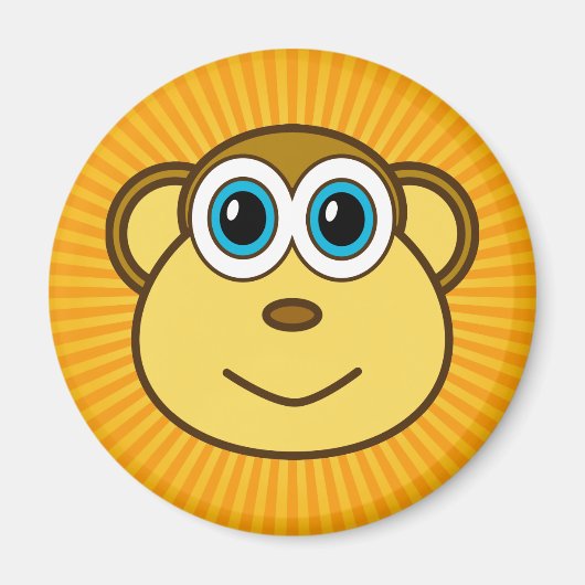 Monkey Bizness Face Design Magneet (Voorkant)