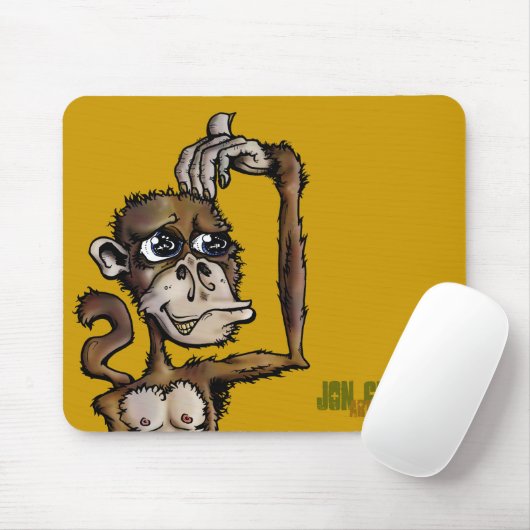 Monkey Bizness-JGAD, Jon Griffin, Art & Design Muismat (Met muis)
