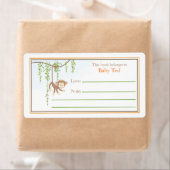 Monkey Bookplate Etiket (Insitu)