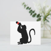 Monkey Booze Briefkaart (Staand voorkant)