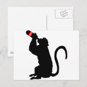 Monkey Booze Briefkaart (Voorkant / Achterkant)