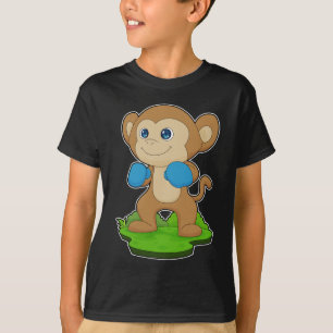 Monkey Boxer Bokshandschoenen Boksen T-shirt