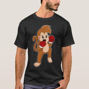 Monkey Boxer Bokshandschoenen Boksen T-shirt