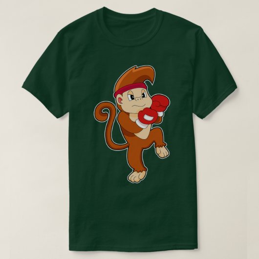 Monkey Boxer Bokshandschoenen T-shirt (Design voorkant)